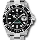 Rolex Steel GMT-Master II 40 Watch - Black Bezel - Black Dial - Oyster Bracelet - 116710LN