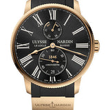 Ulysse Nardin Marine Torpilleur 42 mm - Rose Gold Case - Black Dial - Rubber Strap