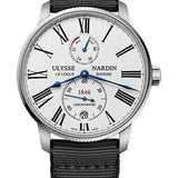 Ulysse Nardin Marine Torpilleur 42mm - Steel Case - White Dial - Fabric Strap