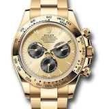 Rolex Yellow Gold Cosmograph Daytona Watch - Fixed Bezel - Golden And Black Index Dial - Oyster Bracelet - 126508 chbkio