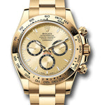 Rolex Yellow Gold Cosmograph Daytona Watch - Fixed Bezel - Golden Index Dial - Oyster Bracelet - 126508 chio