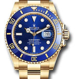 Rolex Yellow Gold Submariner Date Watch - Blue Bezel - Blue Dial - 2020 Release - 126618LB