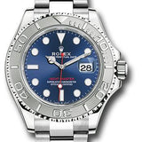 Rolex Steel and Platinum Yacht-Master 40 Watch - Blue Dial - 3235 Movement - 126622 blu