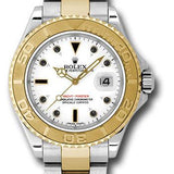 Rolex Steel and Yellow Gold Yacht-Master 40 Watch - White Dial - 16623 w