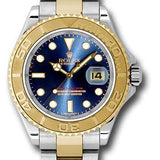 Rolex Steel and Yellow Gold Yacht-Master 40 Watch - Blue Dial - 16623 b