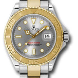 Rolex Steel and Yellow Gold Yacht-Master 40 Watch - Grey Dial - 16623 g