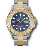 Rolex Steel and Yellow Gold Lady Yacht-Master 29 Watch - Blue Dial - 169623 b