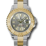 Rolex Steel and Yellow Gold Lady Yacht-Master 29 Watch - Grey Dial - 169623 g