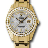 Rolex Yellow Gold Day-Date Special Edition 39 Watch - 40 Diamond Bezel - Meteorite Diamond Dial - 18948 mtd