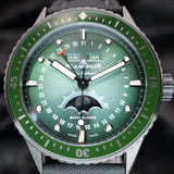 Blancpain Fifty Fathoms Bathyscaphe Quantieme Moonphase 5054-0153-B52A 43MM Green Dial Full Set WARRANTY