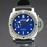 Panerai Submersible 1950 3 Days PAM00692 47MM Steel Blue Dial WARRANTY