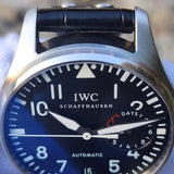 2014 IWC Schaffhausen Pilot Big Pilot 46MM Black Dial Leather Strap (IW500901)