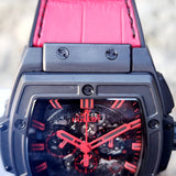 Hublot Spirit of Big Bang All Black Red Boutique Exclusive Skeleton Dial 601.CR.0130.LR 45mm Box & Papers