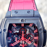 Hublot Spirit of Big Bang All Black Red Boutique Exclusive Skeleton Dial 601.CR.0130.LR 45mm Box & Papers