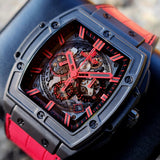 Hublot Spirit of Big Bang All Black Red Boutique Exclusive Skeleton Dial 601.CR.0130.LR 45mm Box & Papers