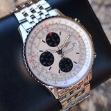 Breitling Old Navitimer RARE Panda Dial A13324/A1332412/G796 42mm Box & Papers