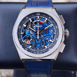 Zenith DEFY El Primero 21 Blue Skeleton Dial Chronograph 95.9002.9004/78.R584 44mm Box & Papers WARRANTY