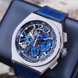 Zenith DEFY El Primero 21 Blue Skeleton Dial Chronograph 95.9002.9004/78.R584 44mm Box & Papers WARRANTY