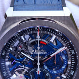 Zenith DEFY El Primero 21 Blue Skeleton Dial Chronograph 95.9002.9004/78.R584 44mm Box & Papers WARRANTY