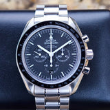 Omega Speedmaster Moonwatch Co-Axial RARE Chronograph/Date Function Black Dial 311.30.44.50.01.002 44mm Box & Papers WARRANTY