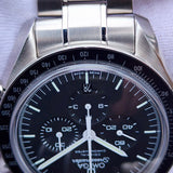 Omega Speedmaster Moonwatch Co-Axial RARE Chronograph/Date Function Black Dial 311.30.44.50.01.002 44mm Box & Papers WARRANTY