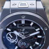 Hublot Big Bang MECA-10 Titanium Skeleton Dial 414.NI.1123.RX 45mm Box & Papers WARRANTY