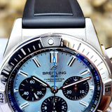 Breitling Chronomat B01 Automatic Chronograph 42mm PB0134101C1S1 Ice Blue Dial Box & Papers WARRANTY