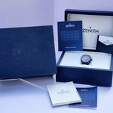 Zenith DEFY El Primero 21 Black Carbon Skeleton Dial Chronograph 10.9000.9004/96.R921 44mm Box & Papers WARRANTY