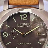 Panerai Luminor Marina 1950 3 Days Automatic PAM00351 PAM351 44mm Brown Dial Full Set WARRANTY