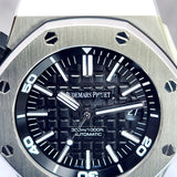 Audemars Piguet Royal Oak Offshore Diver Black Dial 15703ST.OO.A002CA.01 42mm Complete Set