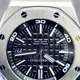 Audemars Piguet Royal Oak Offshore Diver Black Dial 15703ST.OO.A002CA.01 42mm Complete Set