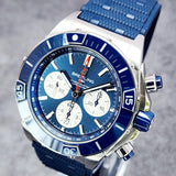 Breitling Super Chronomat B01 Blue Dial AB0136 44mm Box & Papers WARRANTY