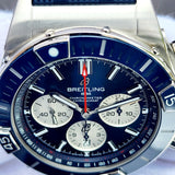 Breitling Super Chronomat B01 Blue Dial AB0136 44mm Box & Papers WARRANTY