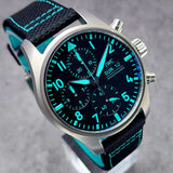 IWC Pilot Chronograph Mercedes-AMG Petronas F1 Team Titanium IW388108 41mm Black Dial Full Set WARRANTY