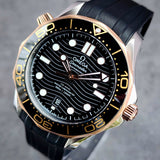 Omega Seamaster Sedna Gold 210.22.42.20.01.002 42mm Black Dial Full Set WARRANTY