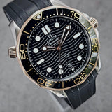 Omega Seamaster Sedna Gold 210.22.42.20.01.002 42mm Black Dial Full Set WARRANTY