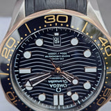 Omega Seamaster Sedna Gold 210.22.42.20.01.002 42mm Black Dial Full Set WARRANTY