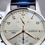 IWC Portugieser Chronograph IW371445 41mm Silver Dial Full Set WARRANTY