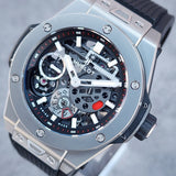 Hublot MECA-10 Titanium 414.NI.1123.RX 45mm Skeletonized Dial Full Set WARRANTY