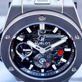 Hublot MECA-10 Titanium 414.NI.1123.RX 45mm Skeletonized Dial Full Set WARRANTY
