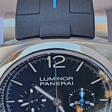 Panerai Luminor Chronograph PAM01109 44mm Black Dial Full Set WARRANTY