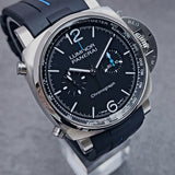 Panerai Luminor Chronograph PAM01109 44mm Black Dial Full Set WARRANTY