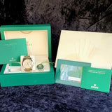 Rolex Datejust Smooth Bezel Steel/Yellow Gold Gold Motif Dial Oyster Bracelet 126303 41mm Gold Dial Full Set WARRANTY