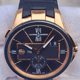 Ulysse Nardin Blast Dual Time  Rose Gold 242-20-3/43 42mm  Blue Gold Dial Full Set WARRANTY