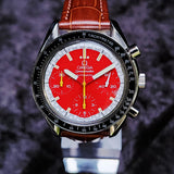 Omega Speedmaster Schumacher 3810.61.41 39mm Red Dial WARRANTY