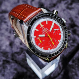 Omega Speedmaster Schumacher 3810.61.41 39mm Red Dial WARRANTY