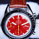 Omega Speedmaster Schumacher 3810.61.41 39mm Red Dial WARRANTY
