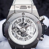 Hublot Big Bang Unico Titanium 411.NE.2010.LR.JSM15 45mm Skeleton Dial Full Set WARRANTY