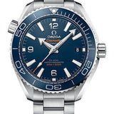 Omega Planet Ocean 600M Co-Axial Master Chronometer Watch - 39.5 mm Steel Case - Unidirectional Blue Cermaic Bezel - Blue Dial - 215.30.40.20.03.001