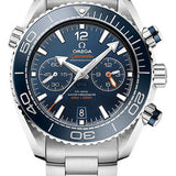 Omega Planet Ocean 600 M Omega Co-axial Master Chronometer Chronograph Watch - 45.5 mm Steel Case - Unidirectional Blue Ceramic Bezel - Blue Ceramic Dial - 215.30.46.51.03.001